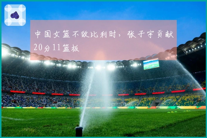 中国女篮不敌比利时，张子宇贡献20分11篮板